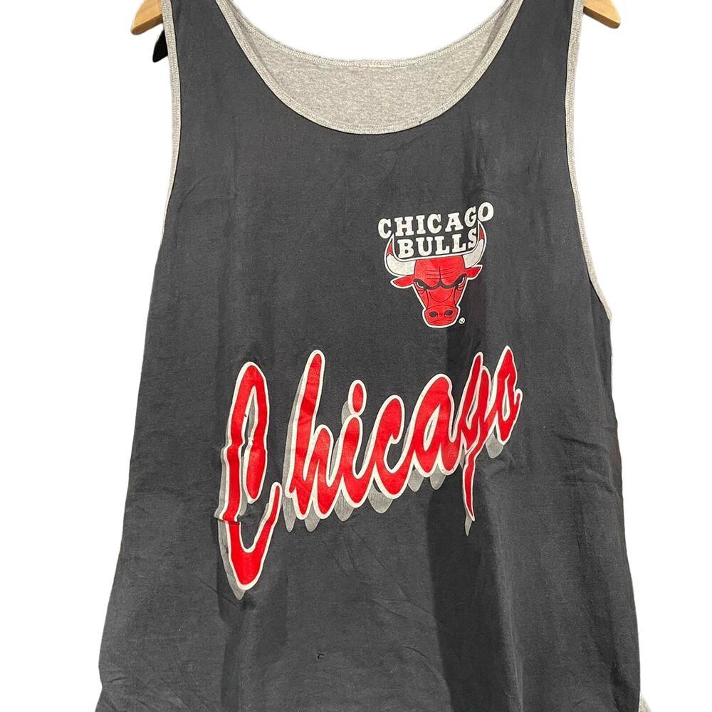 Vintage 90s Chicago Bulls Nutmeg Mills Single Stitch Tank Top Adult XL